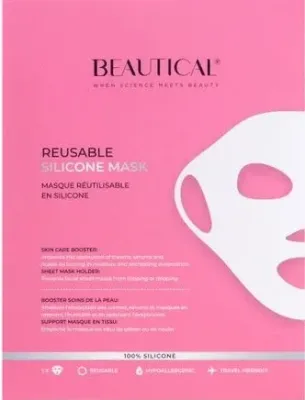 Маска для лица Beautical Reusable Silicon Mask силиконовая, охлаждающая, многоразовая, 1 шт