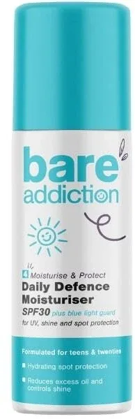 Bare Addiction Daily Defence Moisturiser крем для лица увлажняющий дневной с ниацинамидом SPF30, 50 мл