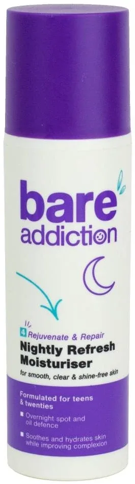 Освежающий увлажняющий ночной крем для лица Bare Addiction Nightly Refresh Moisturiser, 50 мл