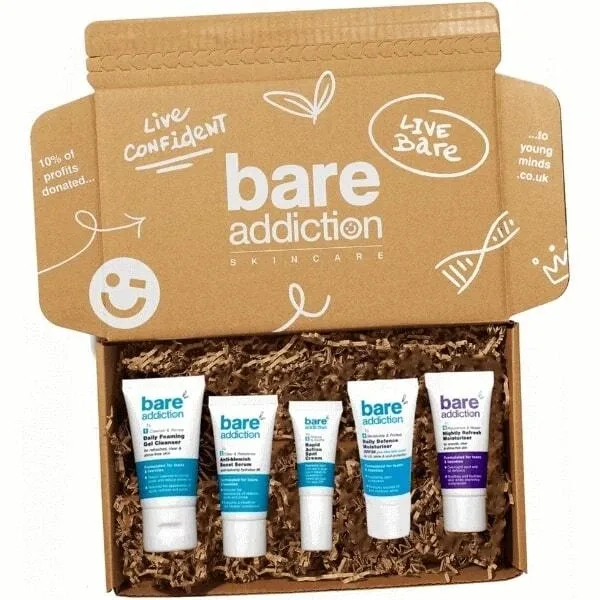 Набор для ухода за лицом Bare Addiction Trial Set, 5 продуктов