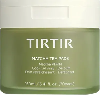 Диски тонизирующие для лица Tirtir Matcha Tea Pads с матча, 70 шт