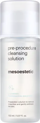 Mesoestetic Pre-Procedure Cleansing Solution обезжиривающий раствор для очищения кожи перед косметической процедурой, с кислотами, 150 мл
