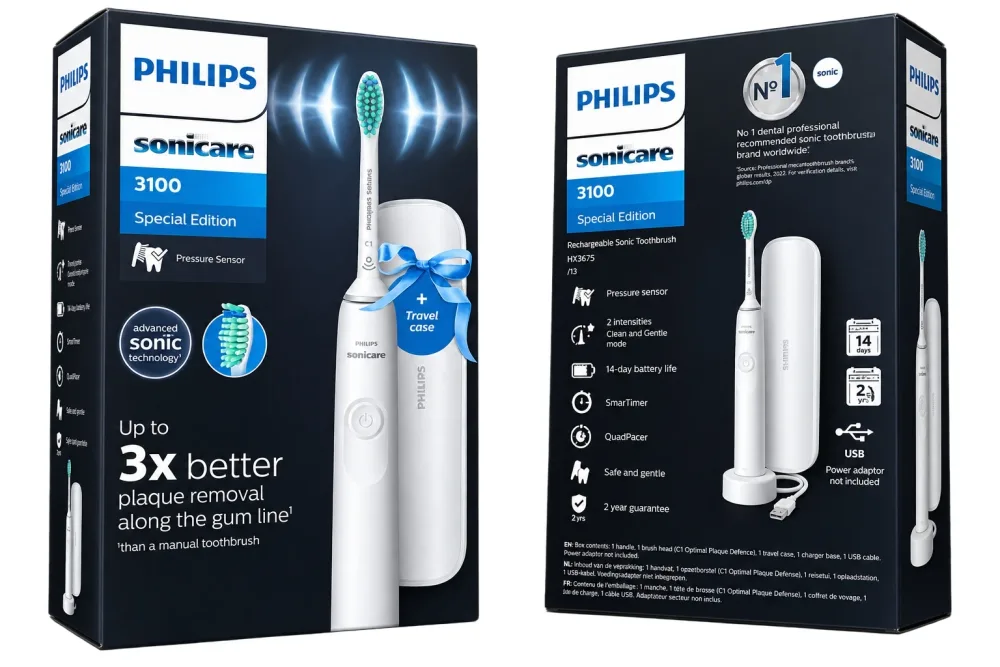 Набор зубная щётка и пазл Philips Sonicare 3100 series HX367W1, Star Wars Mandalorian