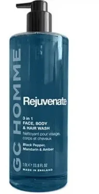 Гель для душа 3 в 1 Grace Cole Homme Rejuvenate, для лица, тела и волос, 1000 мл