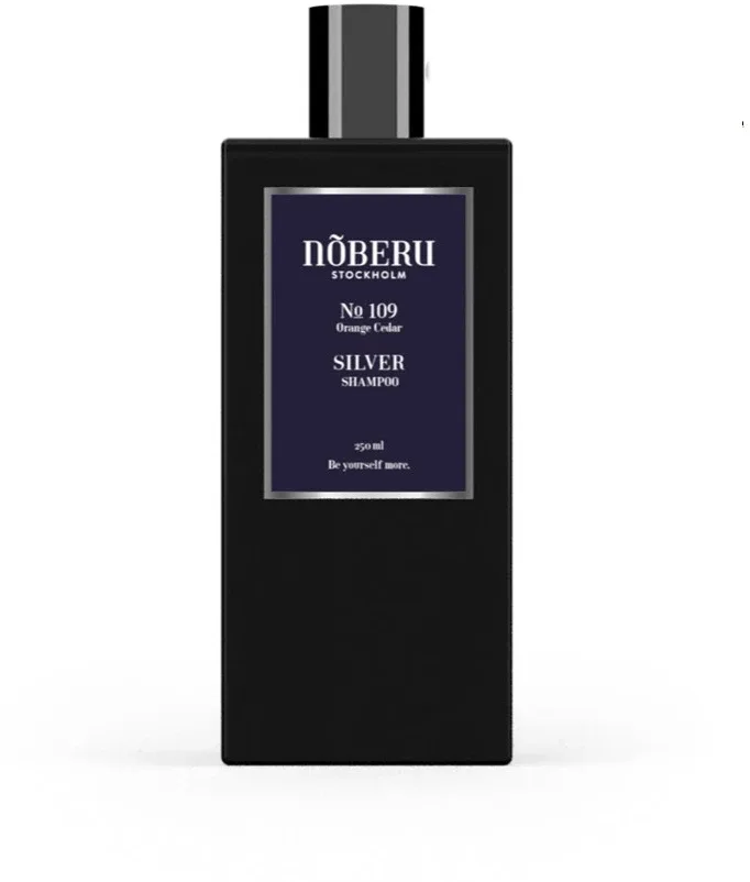 Noberu Of Sweden Noberu Stockholm №109 Silver Shampoo Orange Cedar - Шампунь для нейтрализации жёлтых оттенков Noberu Stockholm №109 Silver Shampoo Orange Cedar, 250 мл