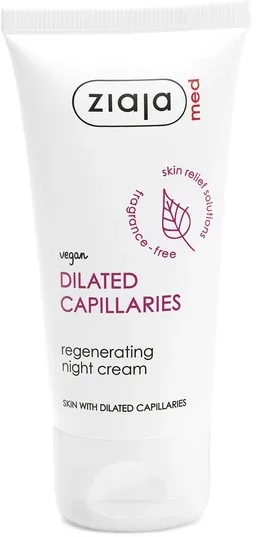 Крем для лица Ziaja Med Dilated Capillaries Regenerating Night Cream ночной, против покраснений, 50 мл