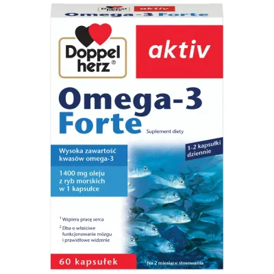 БАД Омега-3 Doppelherz Aktiv Omega-3 Forte, 60 шт