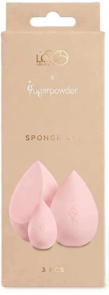 Набор губок для макияжа Lovro x Sugarpowder Sponge Set, 3 шт