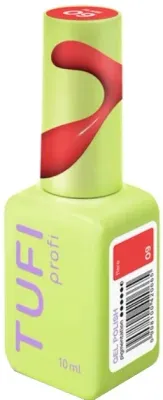 Лак гибридный для ногтей Tufi Profi Redline Gel Polish, 10 мл, оттенок 11 - Ruby