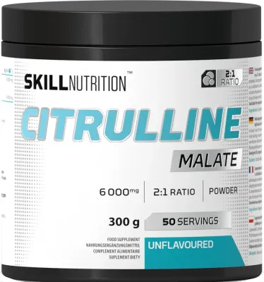 Аминокислота Skill Nutrition Citrulline Malate Powder L-цитруллин, 6000 мг, порошок, без вкуса, 300 г