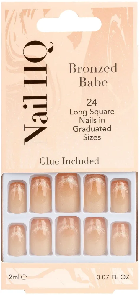 Накладные ногти Nail HQ Square Bronzed Babe Cat Eye Nails «Кошачий глаз», квадратные, 24 шт