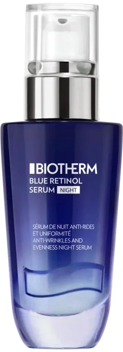 Biotherm Blue Therapy Blue Retinol Serum Night ночная сыворотка для лица с ретинолом и ниацинамидом 30 мл, для нормальной и комбинированной кожи