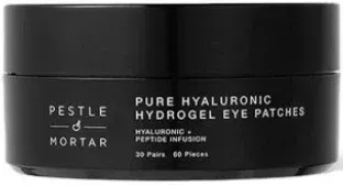 Pestle & Mortar Pestle And Mortar Pure Hyaluronic Hydrogel Eye Patches * - Pestle and Mortar Pure Hyaluronic Hydrogel Eye Patches гидрогелевые патчи под глаза увлажняющие, с гиалуроновой кислотой, от отёков, 60 шт