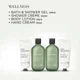 Baylis & Harding Baylis & Harding Wellness Self-Care Treats Kit * - Baylis and Harding Wellness Self-Care Treats Kit набор для тела: гель для ванны и душа 300 мл, крем для душа 300 мл, лосьон 130 мл, крем для рук 130 мл, с имбирём и лаймом — фото 4