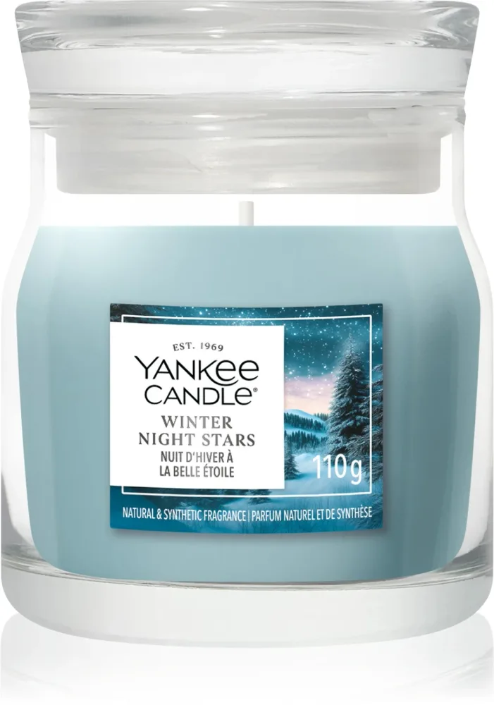 Ароматическая свеча в банке Yankee Candle Winter Night Stars, 1 фитиль, 110 г