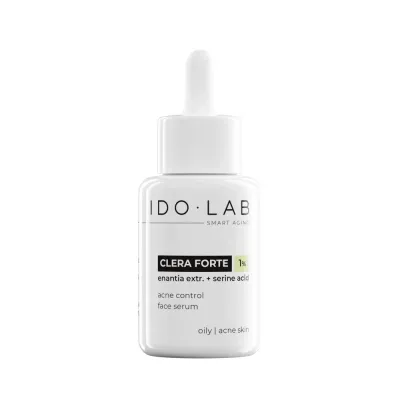 Idolab Clera Forte Acne Control Face Serum сыворотка для жирной кожи с несовершенствами 30 мл, себорегулирующая, матирующая
