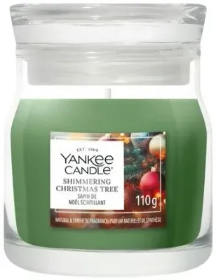 Ароматическая свеча в банке Yankee Candle Shimmering Christmas Tree, 1 фитиль, 110 г