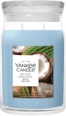 Свеча ароматическая Yankee Candle Signature Salted Coconut в банке, 2 фитиля, 567 г