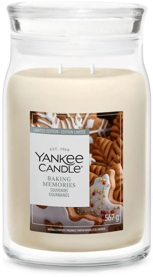 Ароматическая свеча в банке Yankee Candle Signature Baking Memories, 2 фитиля, 368 г / 567 г