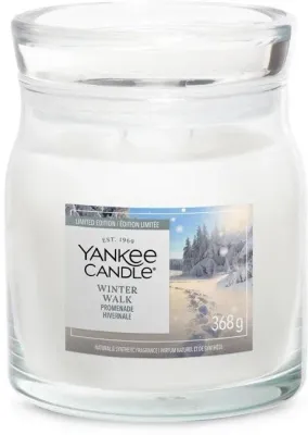 Ароматическая свеча в банке Yankee Candle Signature Winter Walk, 2 фитиля, 368 г