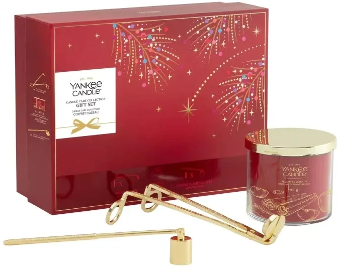 Подарочный набор Yankee Candle Candle Care Collection Gift Set, свеча 411 г и аксессуары