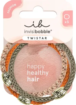 Набор резинок для волос Invisibobble Twistar Orange Affaire, 3 шт