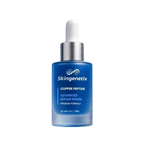 Регенерирующая сыворотка для лица и шеи Skingenetix Copper Peptide Advanced Repair Serum с 2% медным пептидом, 30 мл