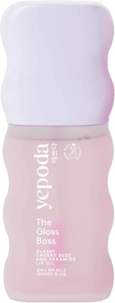 Масло для губ Yepoda The Gloss Boss с маслом косточек вишни и Ceramide NP, 10 мл, оттенок Chemistry Crush