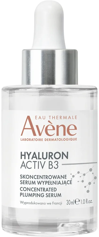 Avene Hyaluron Activ B3 Concentrated Plumping Serum концентрированная сыворотка для лица с гиалуроновой кислотой и ниацинамидом, антивозрастная, 30 мл