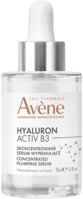 Avene Hyaluron Activ B3 Concentrated Plumping Serum концентрированная сыворотка для лица с гиалуроновой кислотой и ниацинамидом, антивозрастная, 30 мл