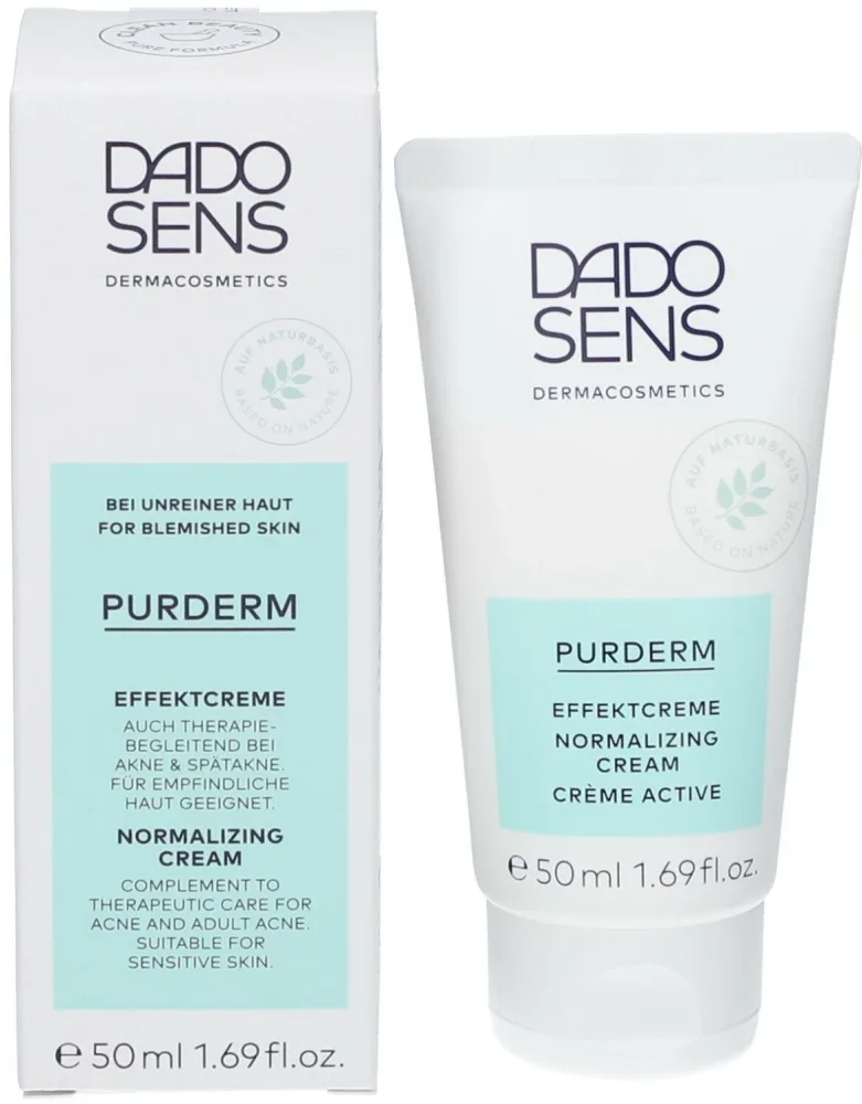 Dado Sens PurDerm Effect Cream крем для лица для проблемной кожи 50 мл, с фруктовыми кислотами, от чёрных точек