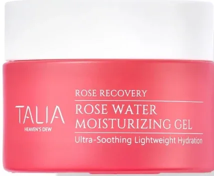 Talia Heaven's Dew Rose Recovery Rose Water Moisturizing Gel гель для лица увлажняющий с розовой водой 50 мл, лёгкий гель с гиалуроновой кислотой для сухой и чувствительной кожи