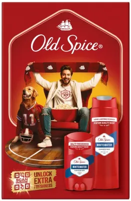 Набор Old Spice Whitewater Sports Fan: дезодорант-стик 50 мл и гель для душа 250 мл