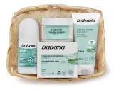 Babaria Aloe Vera набор крем для лица 50 мл + дезодорант роликовый 50 мл + крем для рук 75 мл, с алоэ вера, увлажняющий уход — фото 1
