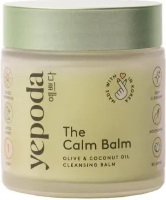 Очищающий бальзам для лица Yepoda The Calm Balm с оливковым маслом и кокосом, для снятия макияжа, 80 г