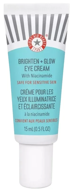 First Aid Beauty Brighten + Glow Eye Cream крем для кожи вокруг глаз с ниацинамидом 15 мл, от тёмных кругов, для сияния