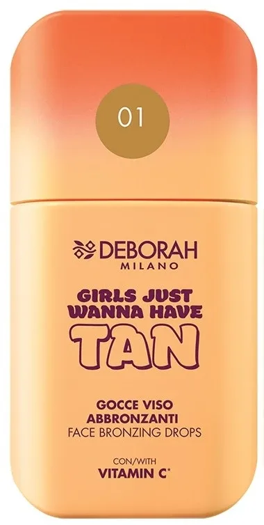 Бронзер для лица жидкий Deborah Face Bronzing Drops, в каплях, 30 мл, оттенок 01 - Light