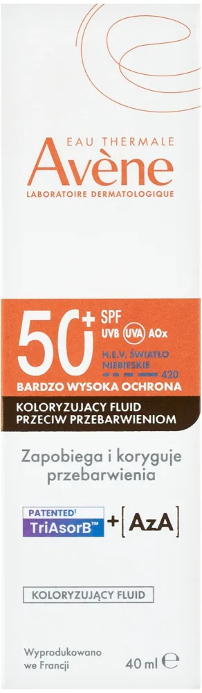Avene Eau Thermale Anti-Pigmentation Fluid солнцезащитный флюид для лица против пигментных пятен SPF50+, лёгкий, для чувствительной кожи, 40 мл