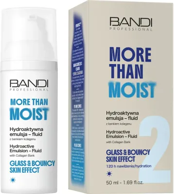Bandi Professional More Than Moist Hydroactive Emulsion-Fluid With Collagen Bank эмульсия-флюид для лица увлажняющая с коллагеном 50 мл, база под макияж для обезвоженной кожи