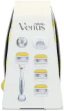 Дорожный набор для бритья Gillette Venus Travel Essentials Shave Set: бритва 1 шт., лезвия 4 шт., держатель 1 шт. и сумка 1 шт — фото 2