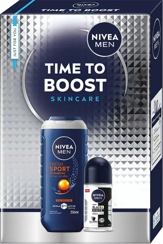 Набор NIVEA MEN Time to Boost: гель для душа 250 мл и дезодорант 50 мл