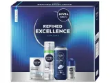 Набор Nivea MEN Refined Excellence: гель для душа 250 мл, пена для бритья 200 мл, лосьон после бритья 100 мл, дезодорант 50 мл — фото 1