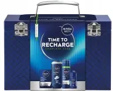 Набор для мужчин NIVEA Men Time to Recharge: дезодорант, гель, пена для бритья, средство после бритья и кейс — фото 1