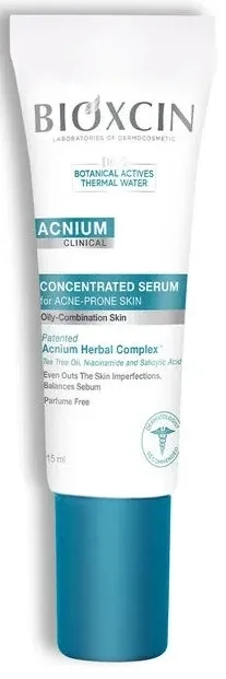 Сыворотка Bioxcin Acnium Concentrated Serum концентрированная, для жирной кожи и кожи с акне, 15 мл