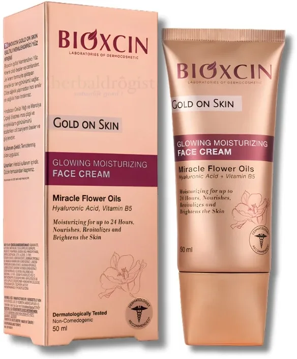 Крем для лица Bioxcin Gold On Skin Glowing Moisturizing Face Cream увлажняющий