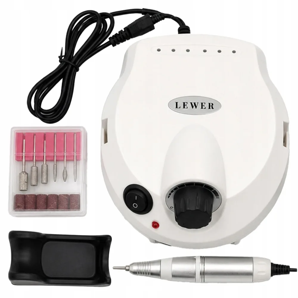 Фрезер для ногтей Lewer DM-202, белый, 1 шт