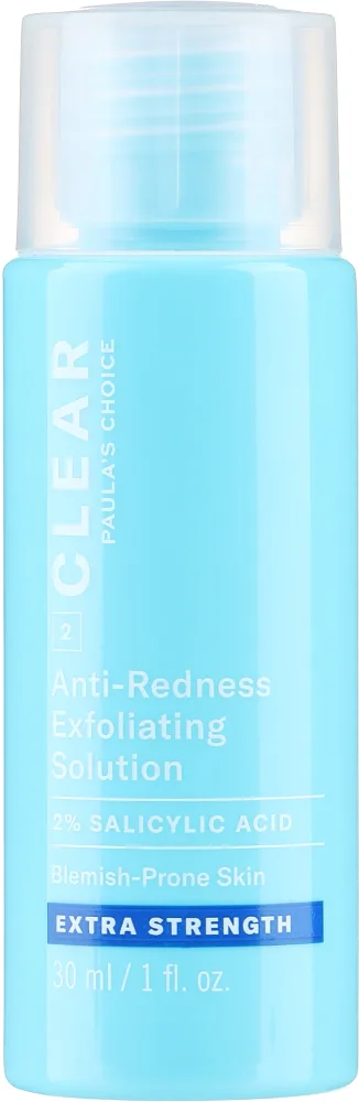 Paula's Choice Clear Extra Strength Anti-Redness Exfoliating Solution эксфолиант для лица с 2% салициловой кислотой 30 мл, дорожный формат