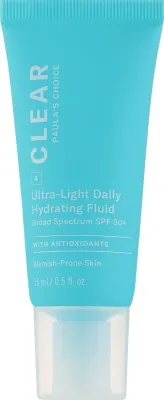 Paula's Choice Clear Ultra-Light Daily Hydrating Fluid SPF 30+ флюид для лица дневной увлажняющий матирующий, для жирной и проблемной кожи, 15 мл