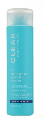 Paula's Choice Clear Extra Strength Anti-Redness Exfoliating Solution жидкий эксфолиант для лица с 2% салициловой кислотой BHA, против покраснений, 118 мл