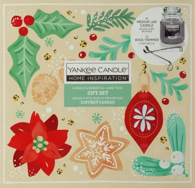 Подарочный набор Yankee Candle Home Inspiration Floral Enchantment: свеча 340 г и триммер для фитиля